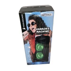 Karaoke Machine With Wired Microphone by Moon Bouce NEW in BOX Stereo 10Watt